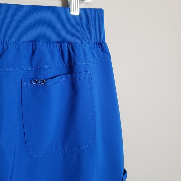 Cherokee Infinity Royal Blue Elastic Waist Jogger Scrub Pants XL - Picture 8 of 9